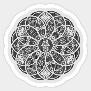 Decorative Hamsa Mandala Sticker